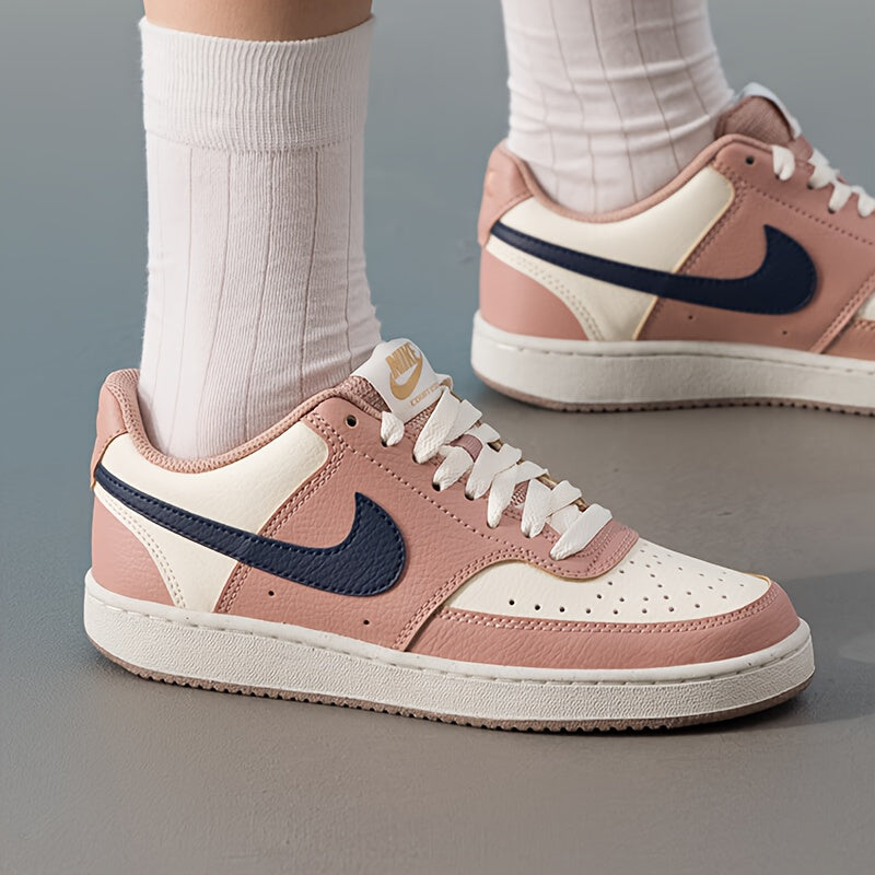 Nike Women's Court Vision Sneakers - Lightweight Shoes with Air Cushion Technology, Synthetic Upper & Arch Support,