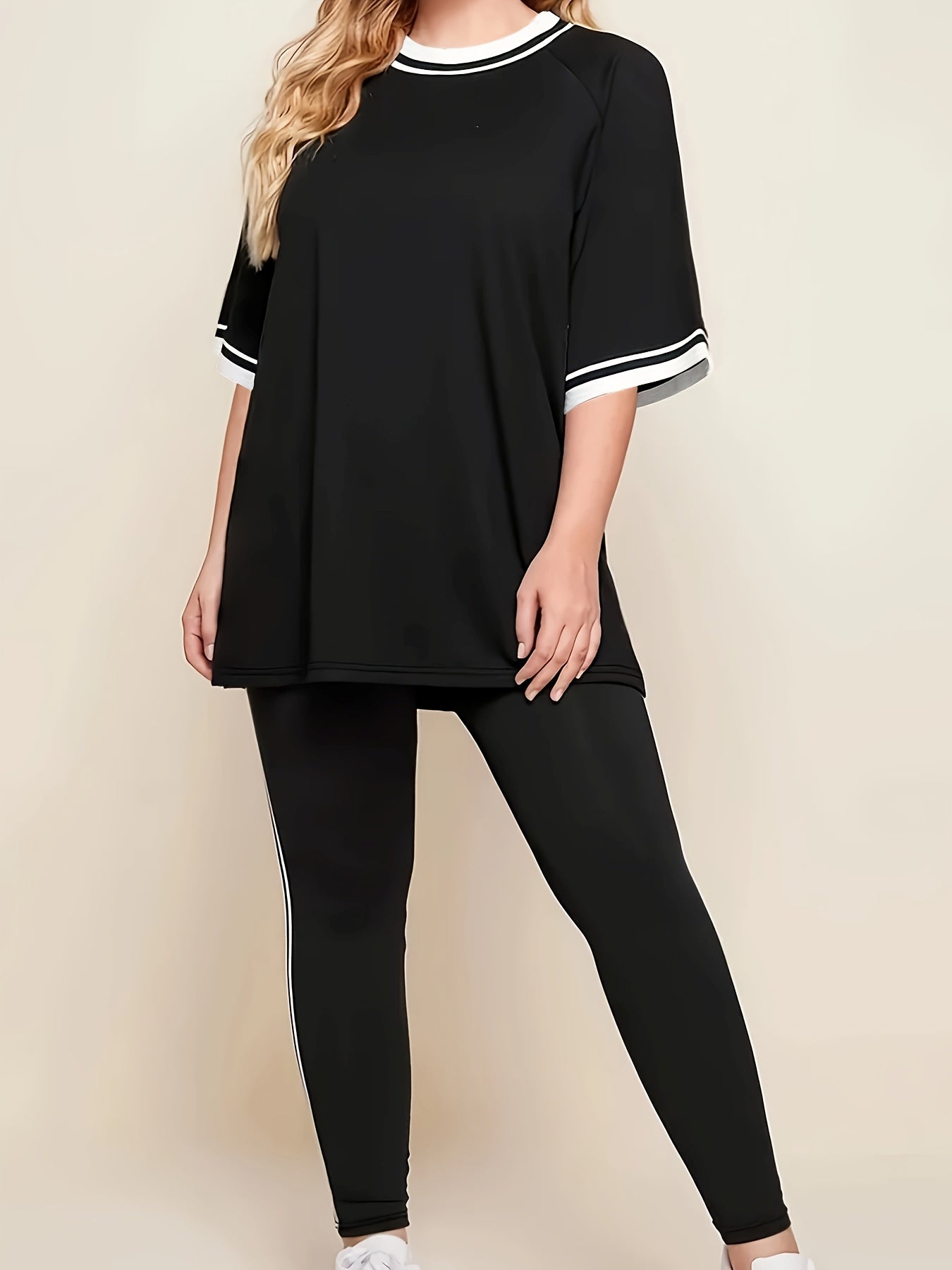 Women's Plus Size Casual Lounge Set
