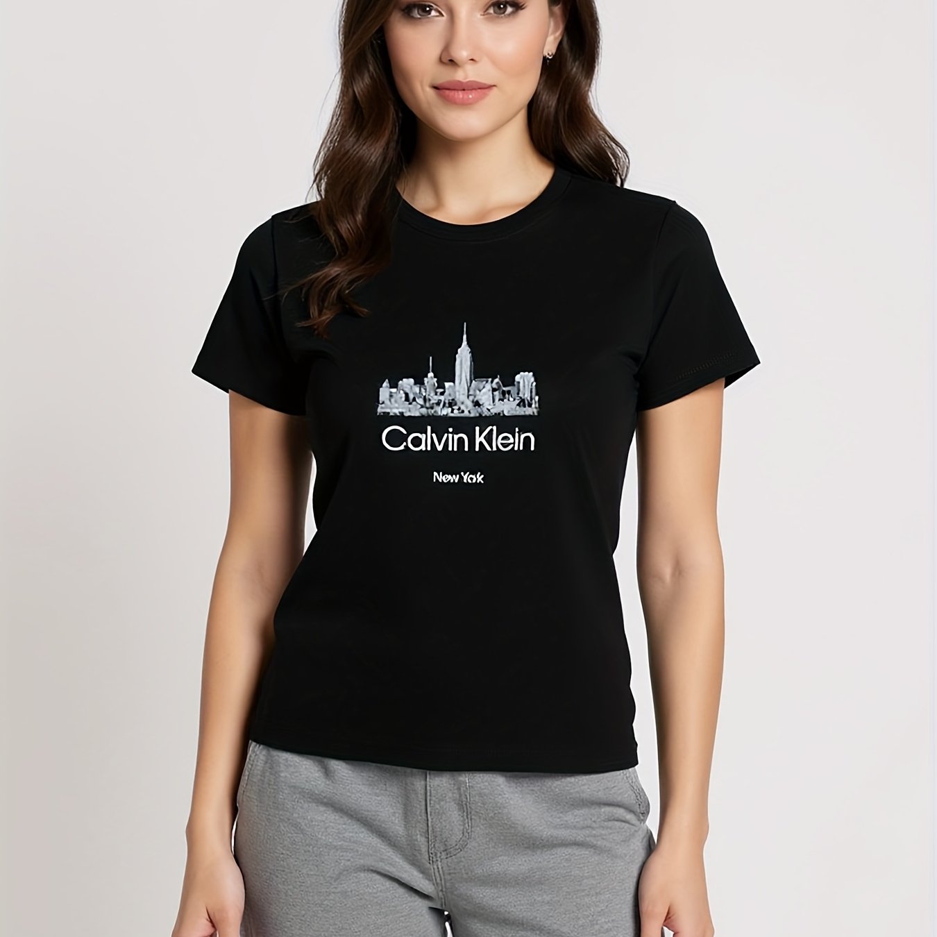 Calvin Klein Women'S Summer Loose Breathable T-Shirt