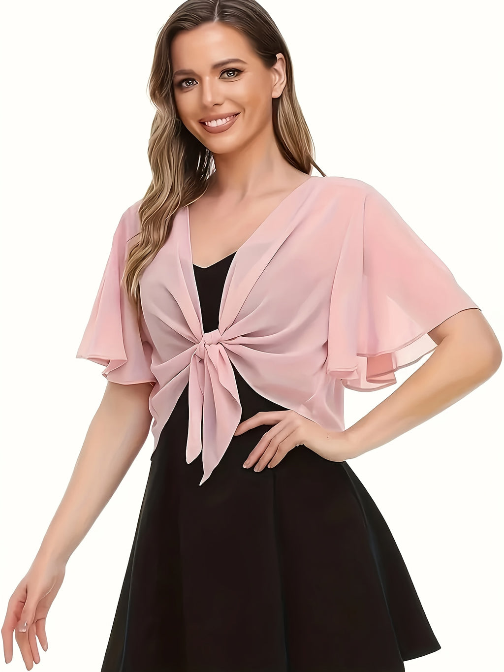 Light Breathable Women's Solid Color Short Sleeve Shirt Cardigan