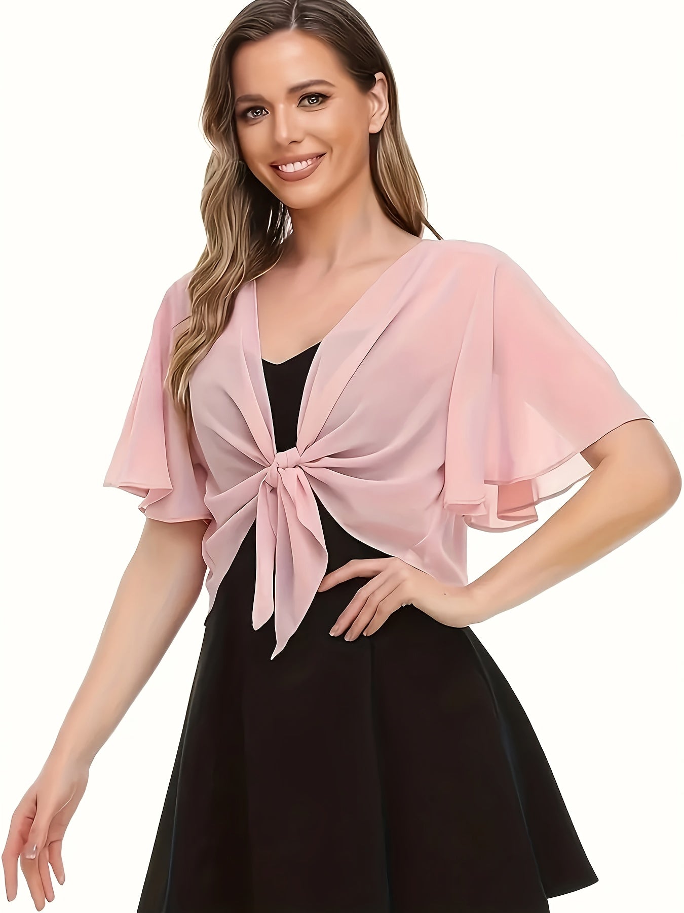 Light Breathable Women's Solid Color Short Sleeve Shirt Cardigan