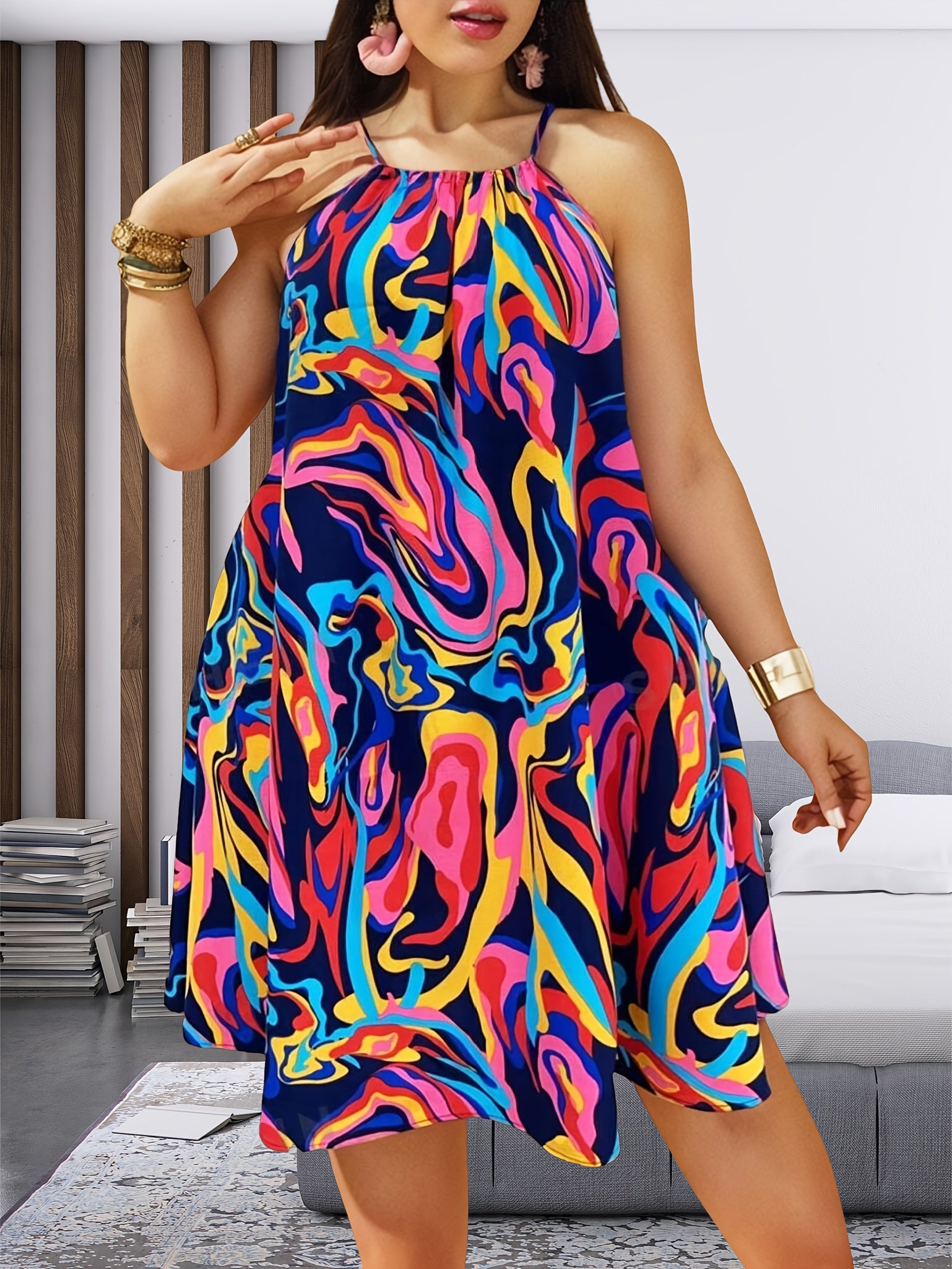 Plus Size Women's Elegant Casual Loose-Fit Off-Shoulder