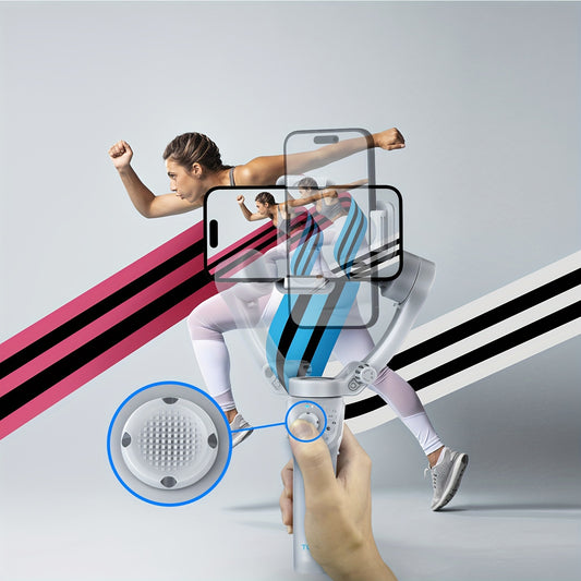New three-axis PTZ stabilizer Intelligent anti-shake face recognition
