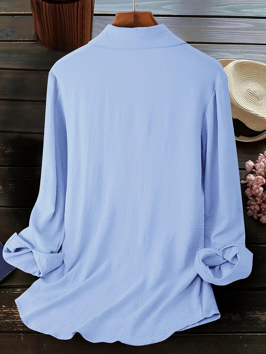 Large Size Women's Fashion Embroidered Blouse