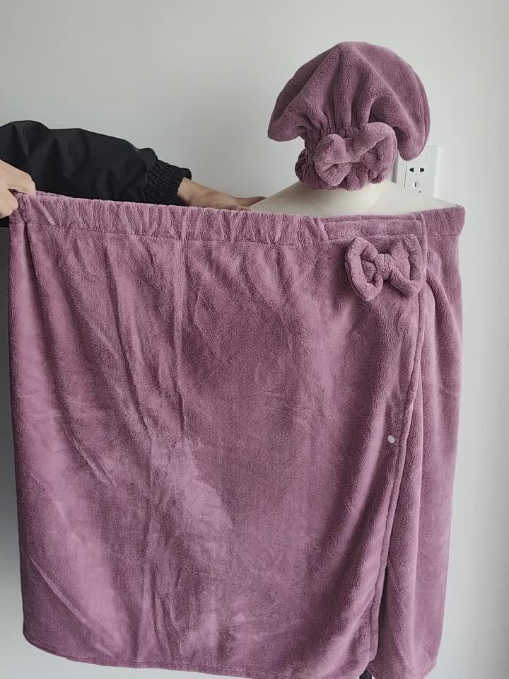 Extra Large & Thick Bathrobe with Adjustable Hook-and-loop Fastener