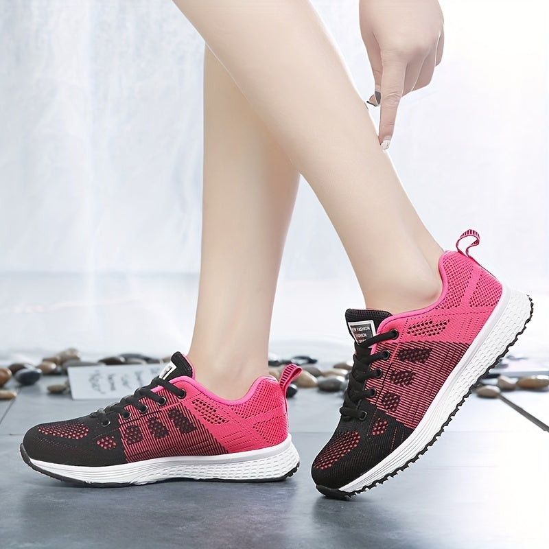 Women's Flying Woven Breathable Running Training Shoes