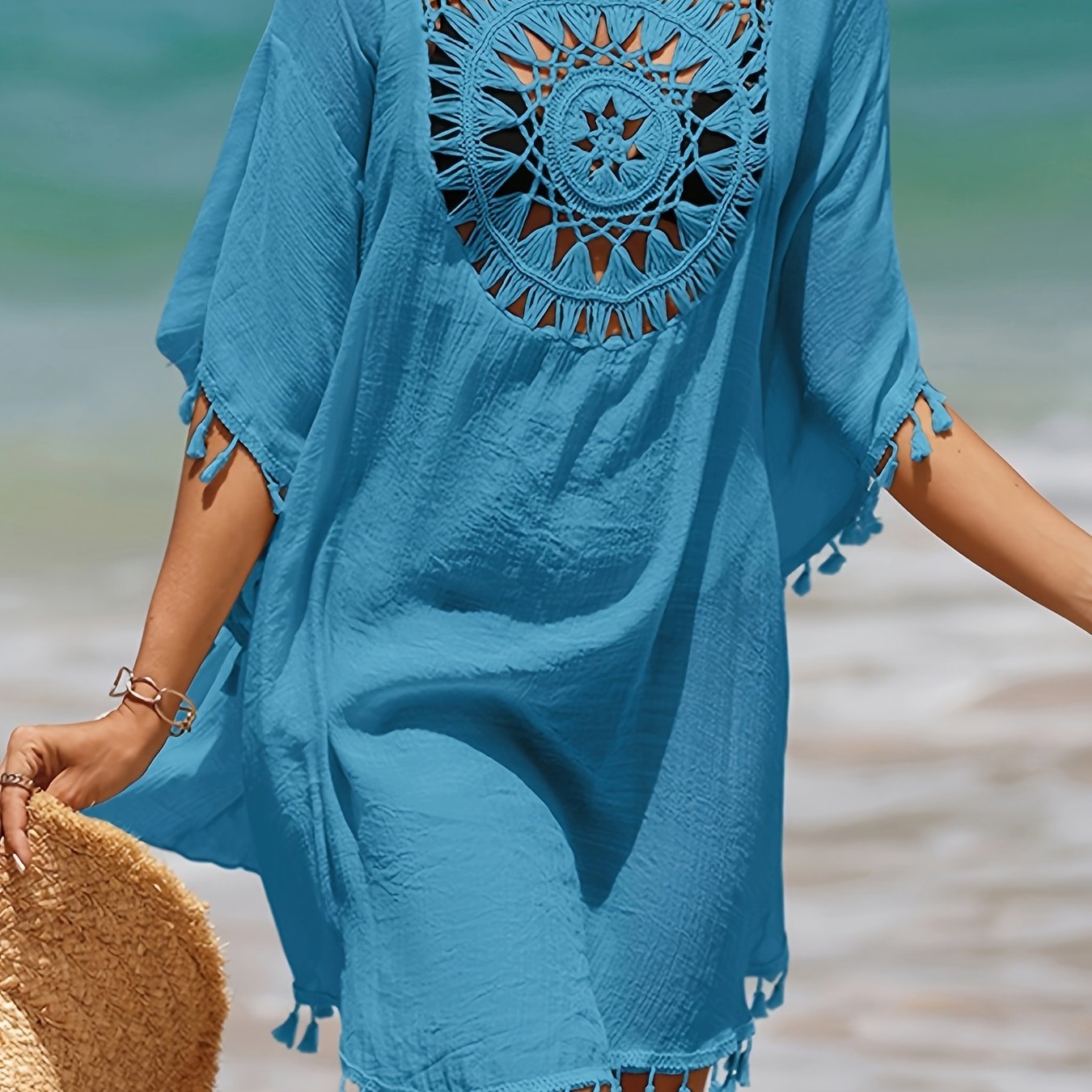 Lightweight Semi-Sheer Crochet Cover-Up