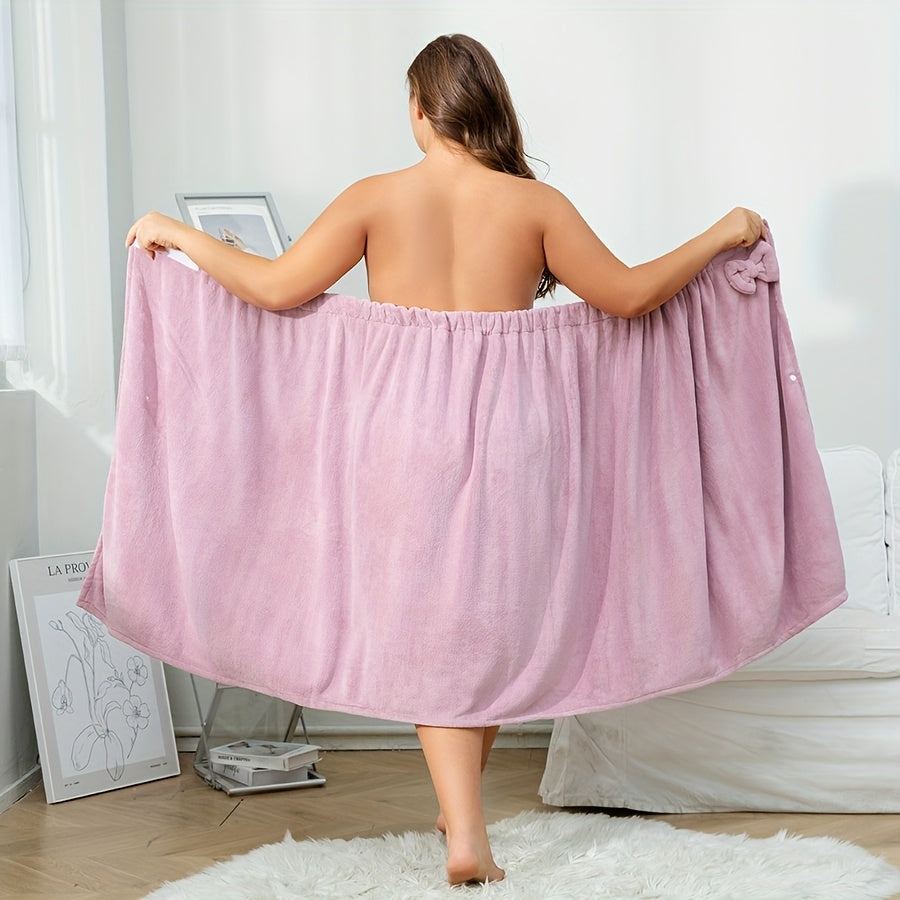 Extra Large & Thick Bathrobe with Adjustable Hook-and-loop Fastener