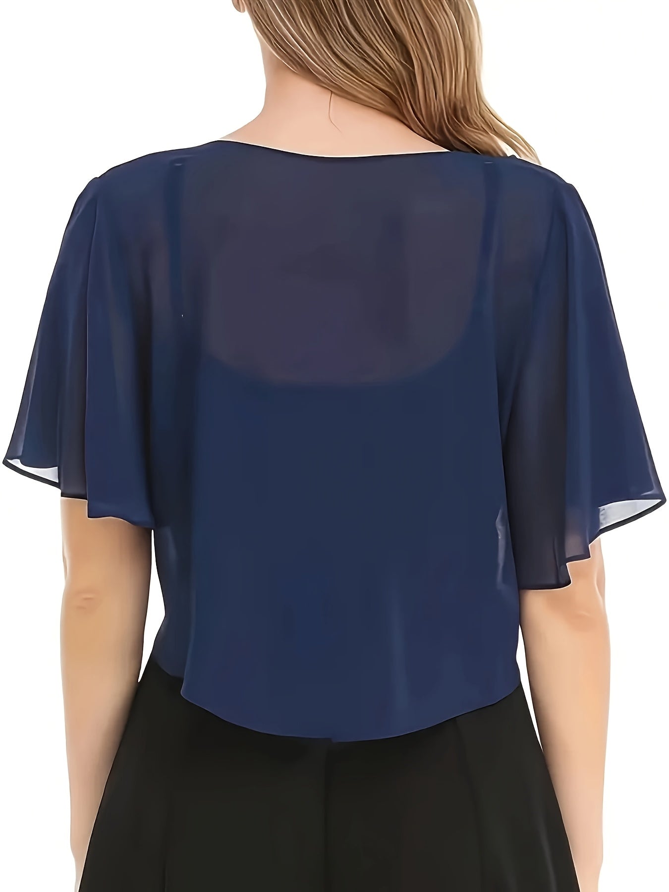 Light Breathable Women's Solid Color Short Sleeve Shirt Cardigan