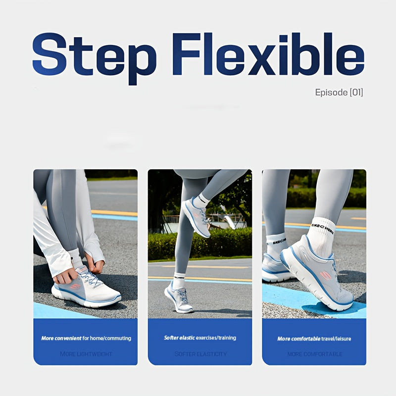 Skechers Genuine Women's Shoes Breathable Slip-On Walking Shoes Casual Sports Shoes 150218-GYMT