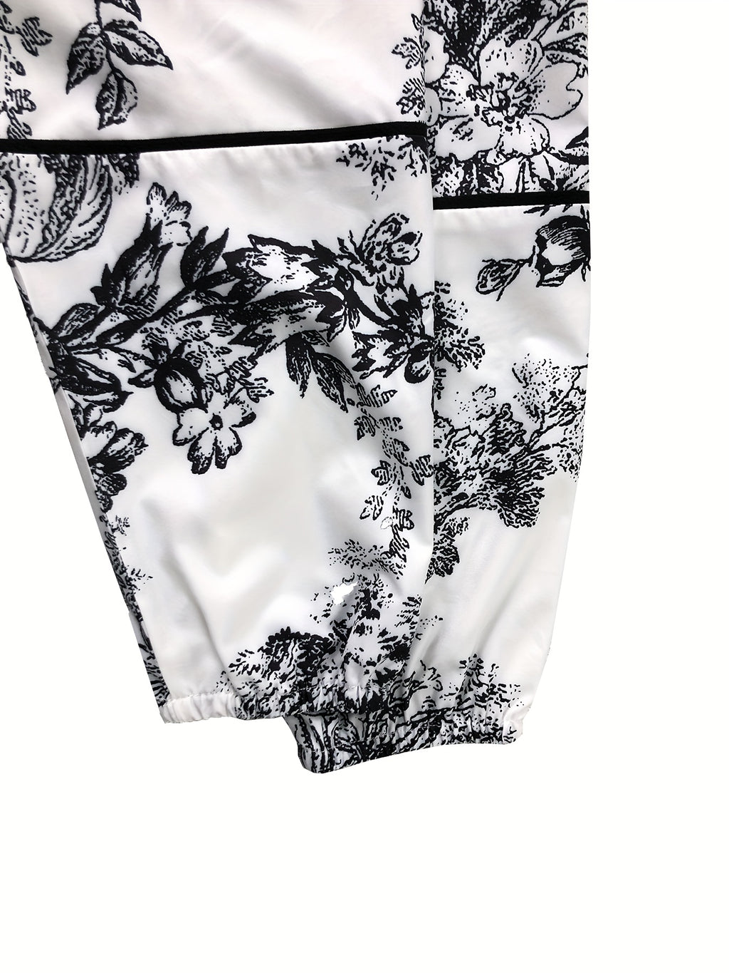 Plus Size 2pcs Set, Fashion Women's Floral Print Shirt Cardigan Top