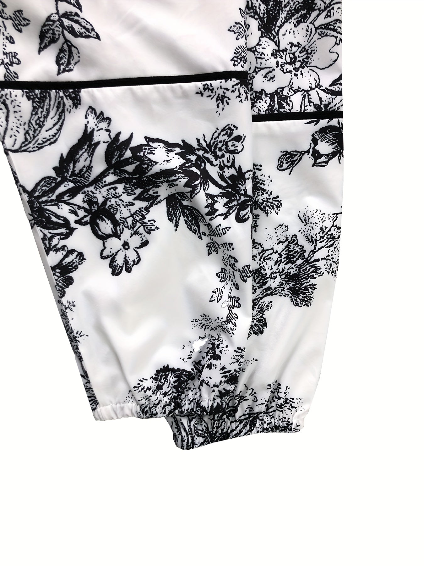 Plus Size 2pcs Set, Fashion Women's Floral Print Shirt Cardigan Top