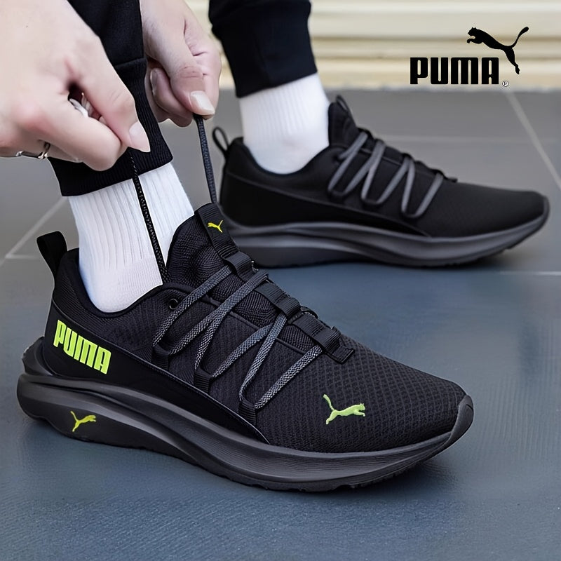 PUMA Men's & Women's Breathable Lightweight Walking Shoes - Black Mesh & Synthetic Upper, Cushioned EVA Insole
