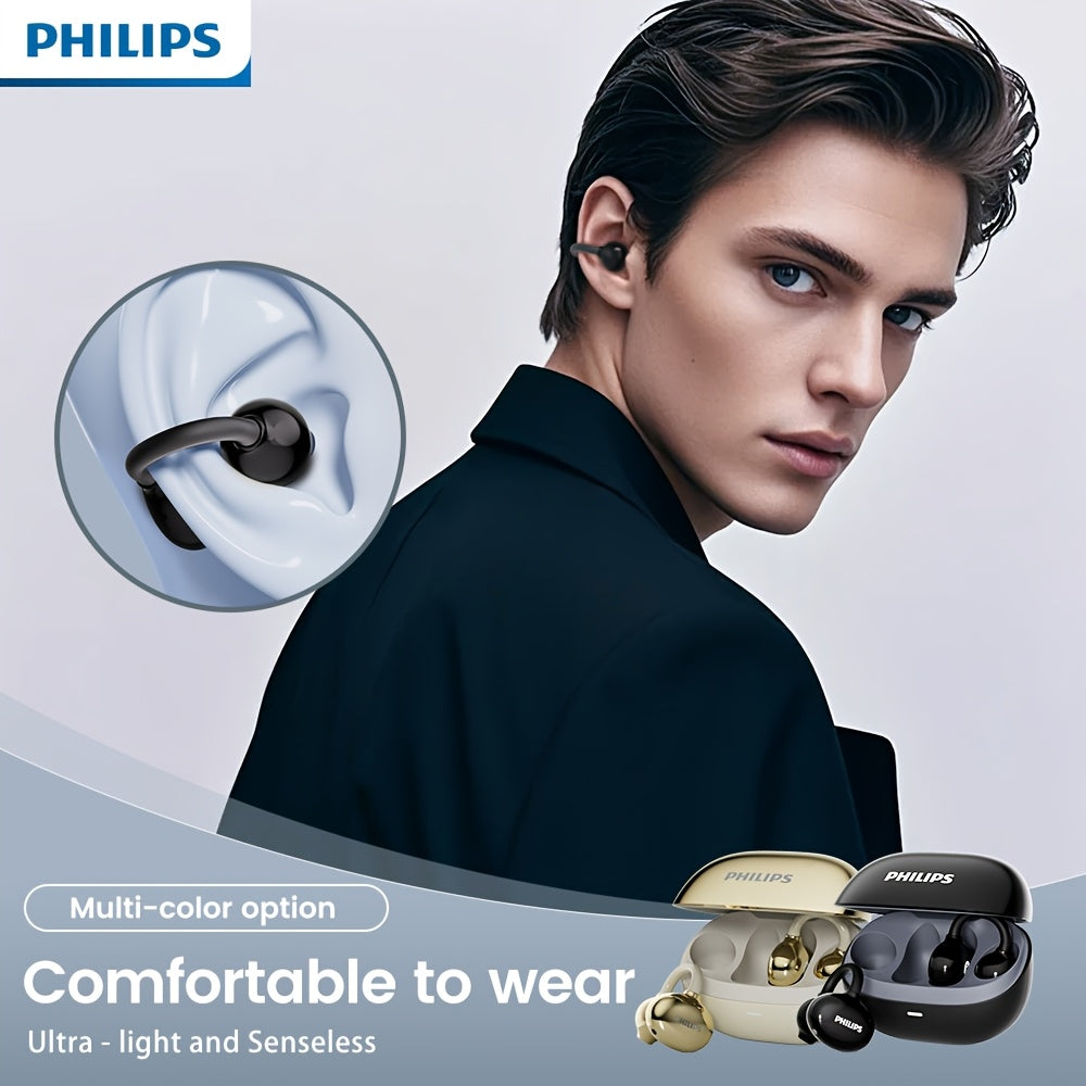 Philips TWS Wireless Earbuds with Touch Control, Open-Back Design, HD Sound & Noise Cancellation
