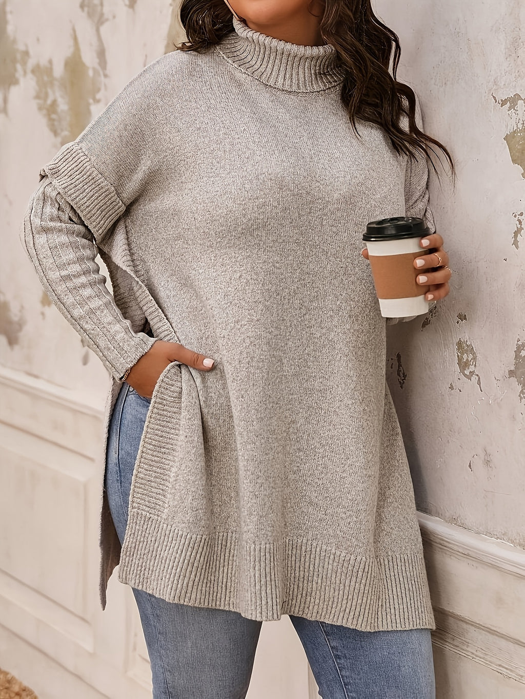 Plus Size - Yutong Women's Fashion Two-Piece Set, Sweater