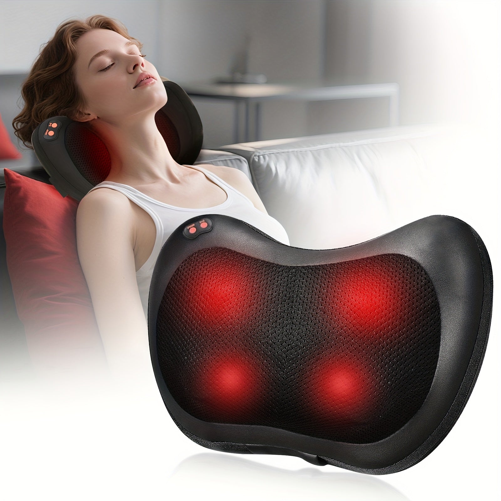 Neck Massager, Massage Pillow with Heating Function