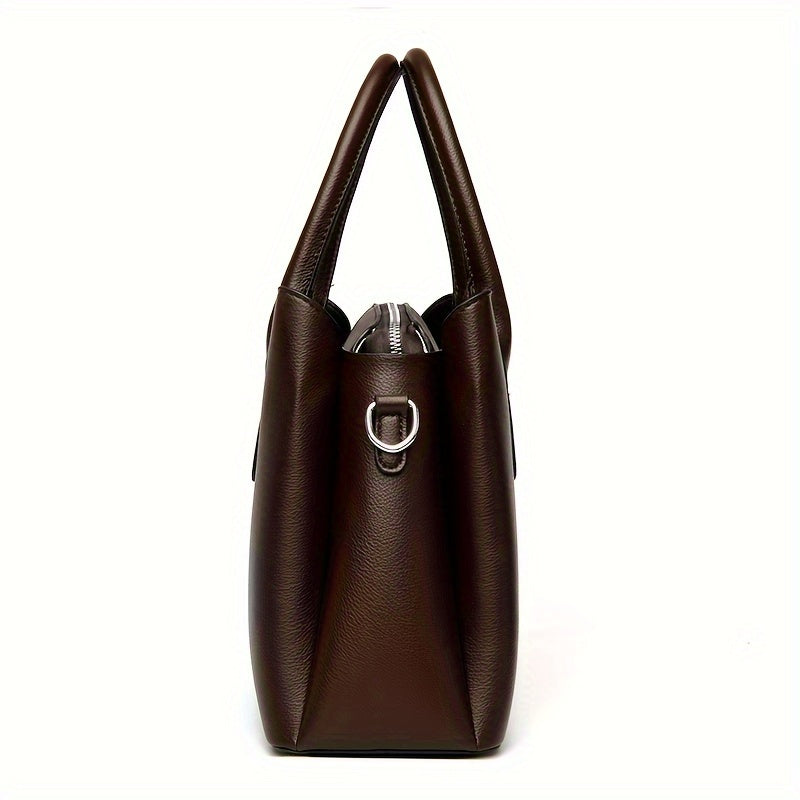 3pcs Women's Faux Leather Handbag Set