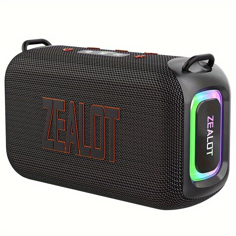 ZEALOT S85 Wireless Speakers, Outdoor Portable Subwoofer Speaker, Hifi Sound quality, RGB light, Dual Pairing