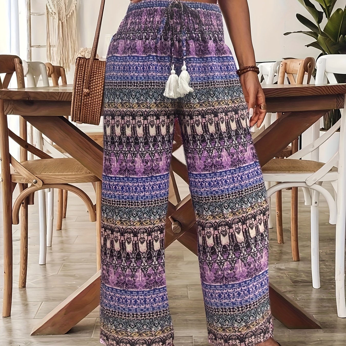 Bohemian Wide Leg Pants for Women