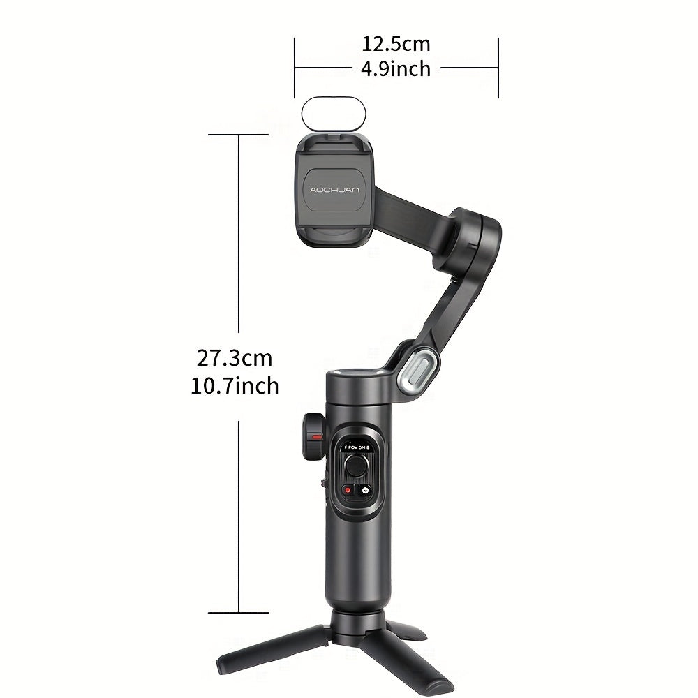XE Kit 3-Axis Smartphone Gimbal Stabilizer & AI Tracker with CCT/RGB Fill Light