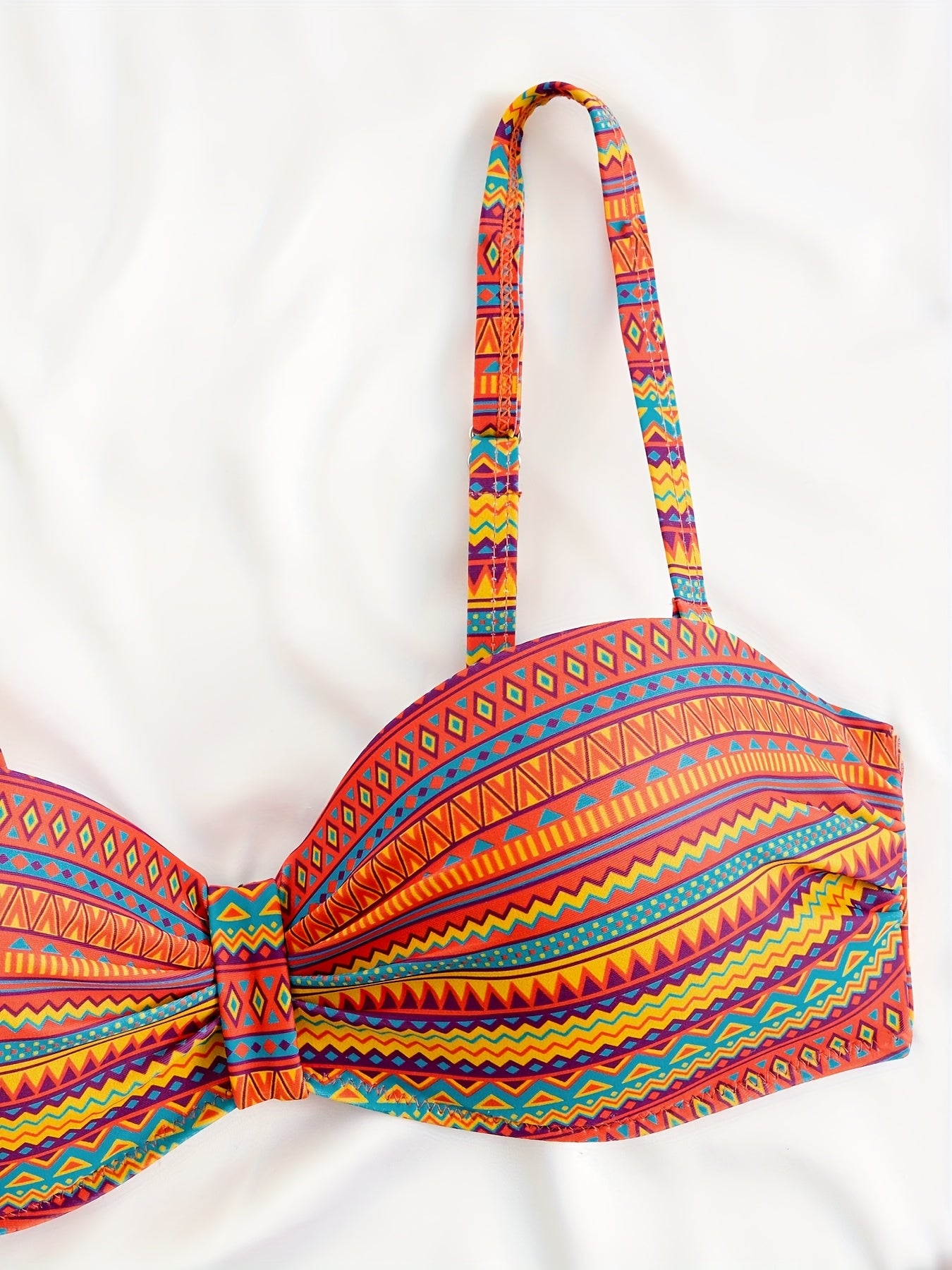 Swimsuit with Drawstring Design, Two-Piece Set for Women
