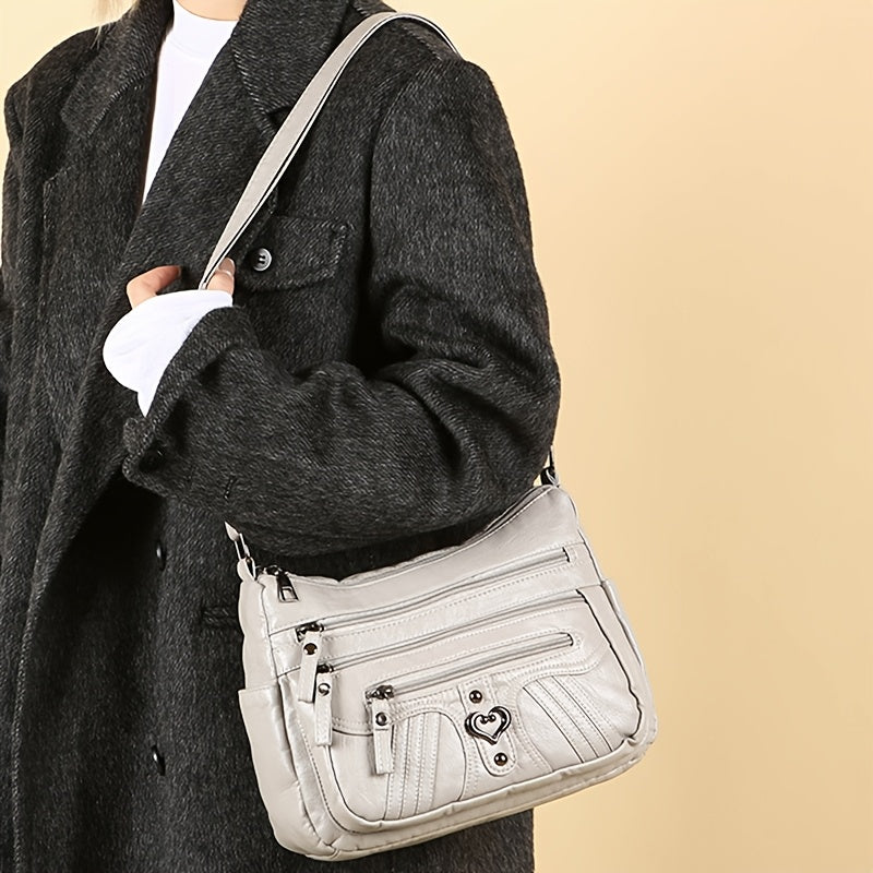 Lightweight, Large Capacity Vintage Style Shoulder Bag for Women