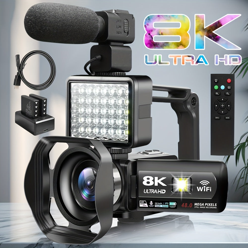 8K 15FPS Integrated Video Camera, 18x Digital Zoom, 64ppm, WiFi, Remote Control