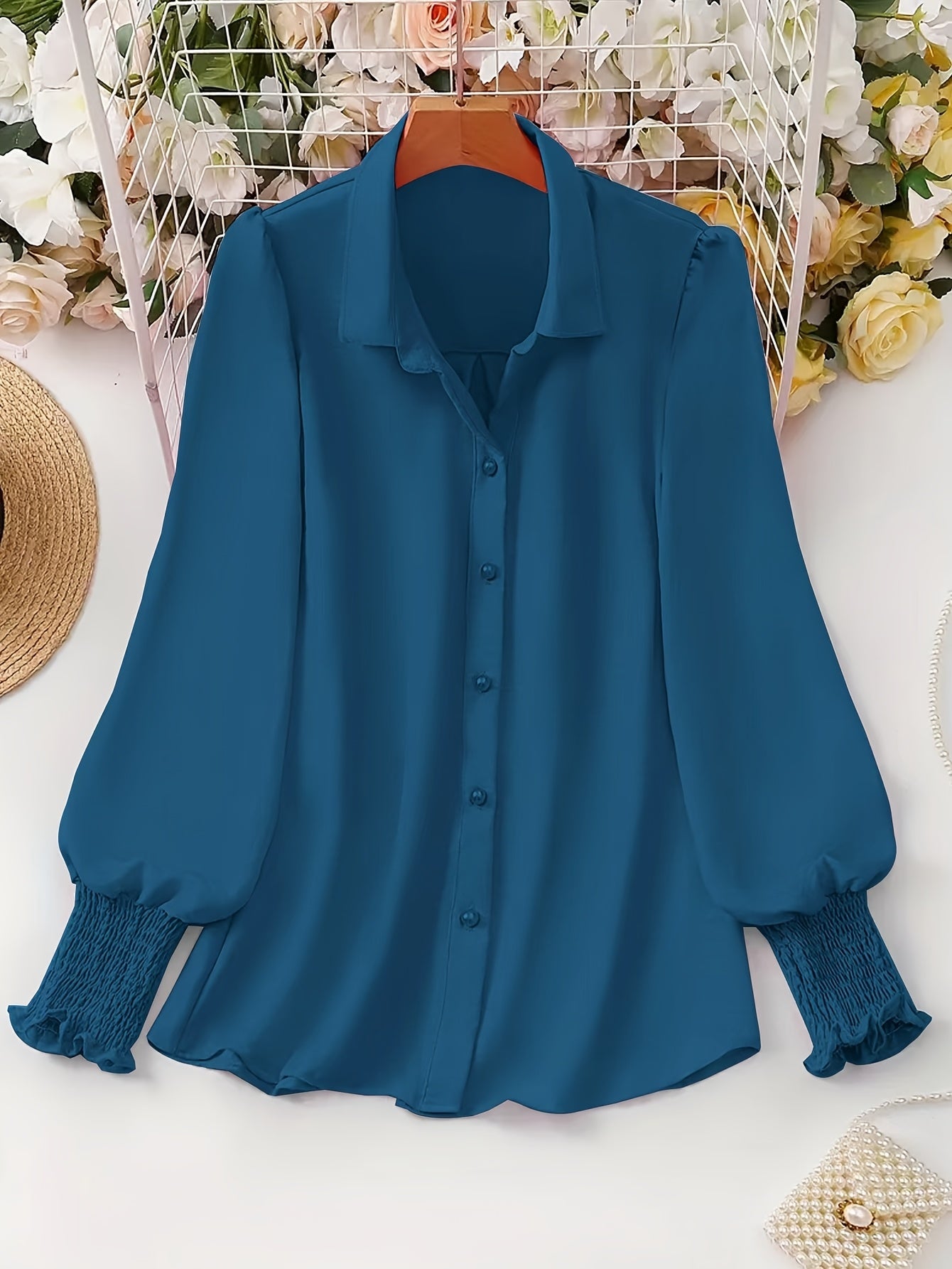 Elegant Women's Plus Size Shirt
