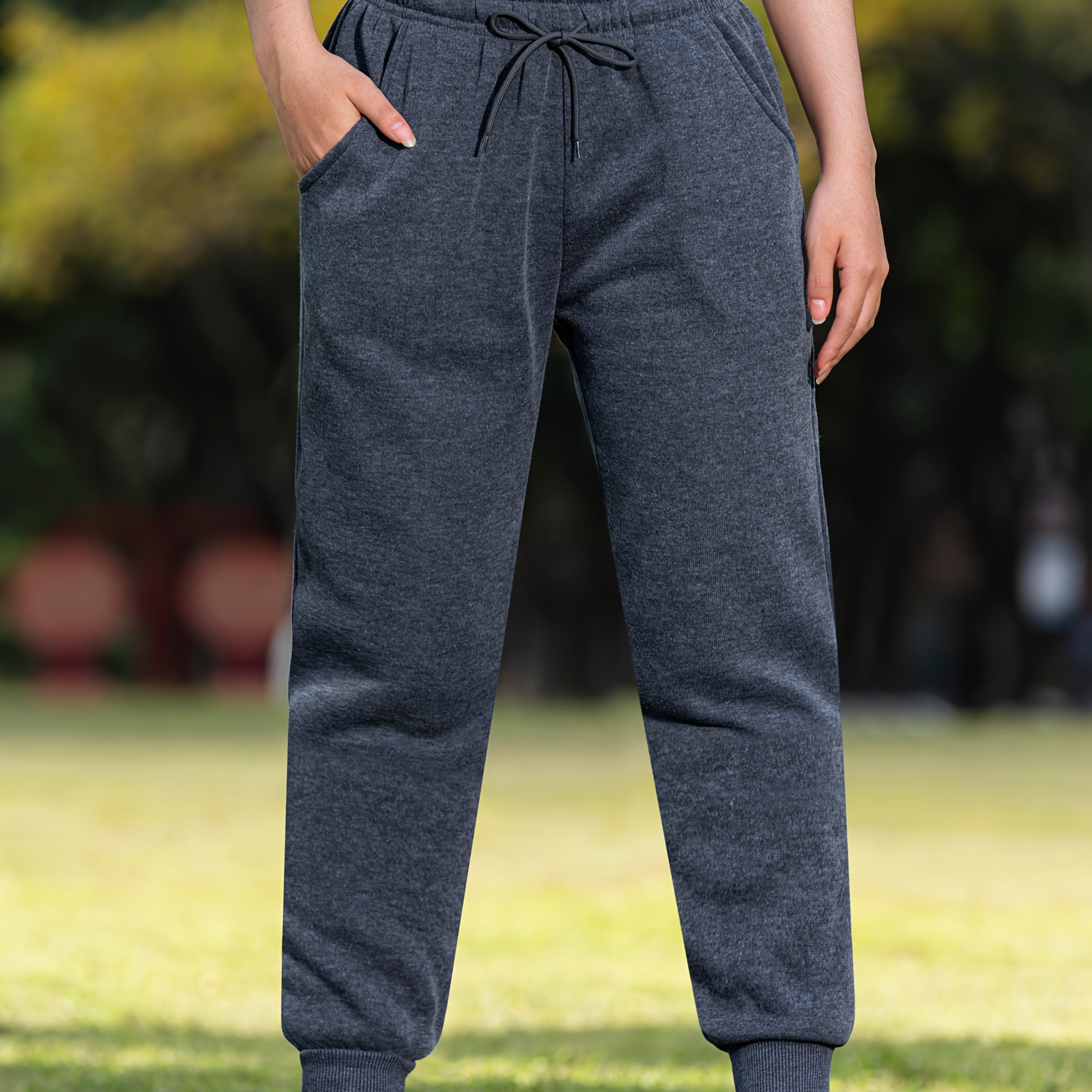 Loose Fit, Drawstring Waist, Long Length Comfortable Trousers