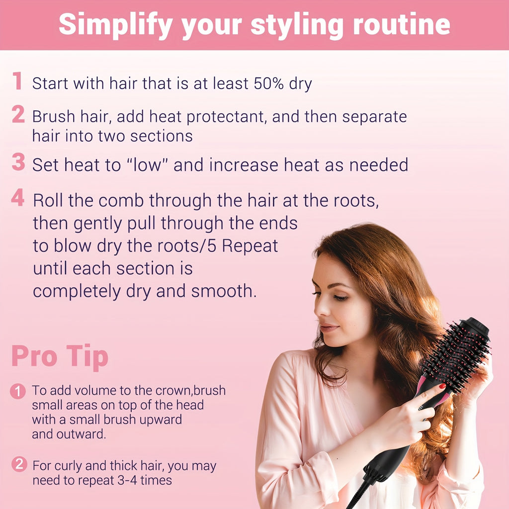 Hair Dryer Blow Brush in One