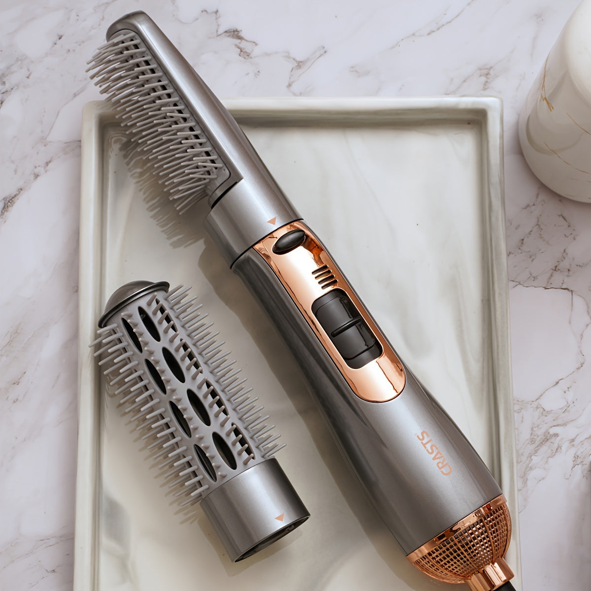 Electric Hair Dryer Brush 2-in-1 Dual-use Hair Straight Curling