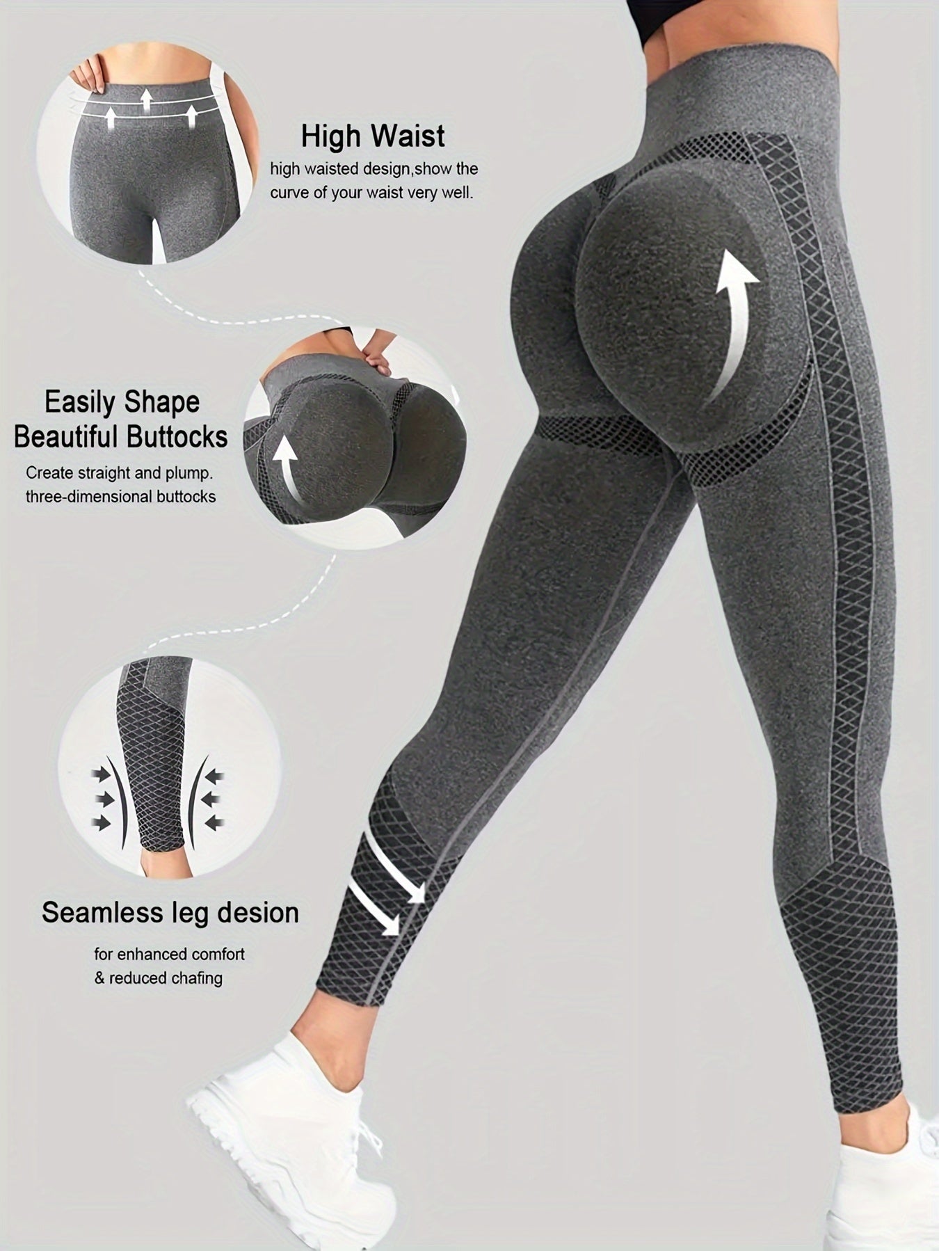 Super Comfortable High-waisted Compression Sports Tights