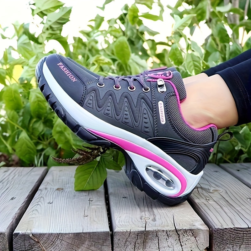Women's Low Top Hiking Sneakers, Waterproof Low Top Outdoor Trekking Sports Shoes, Casual Walking & Running Trainers