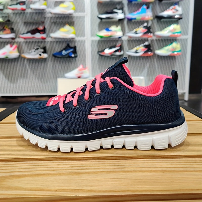 Skechers Women's Breathable Lightweight Sneakers - Arch Support & Stability Walking Shoes with Cushioned Insole