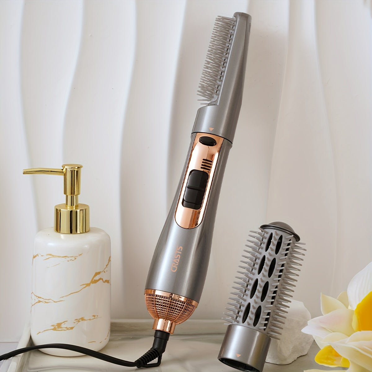 Professional Hair Dryer Brush Comb Set, 800W Dual-Function
