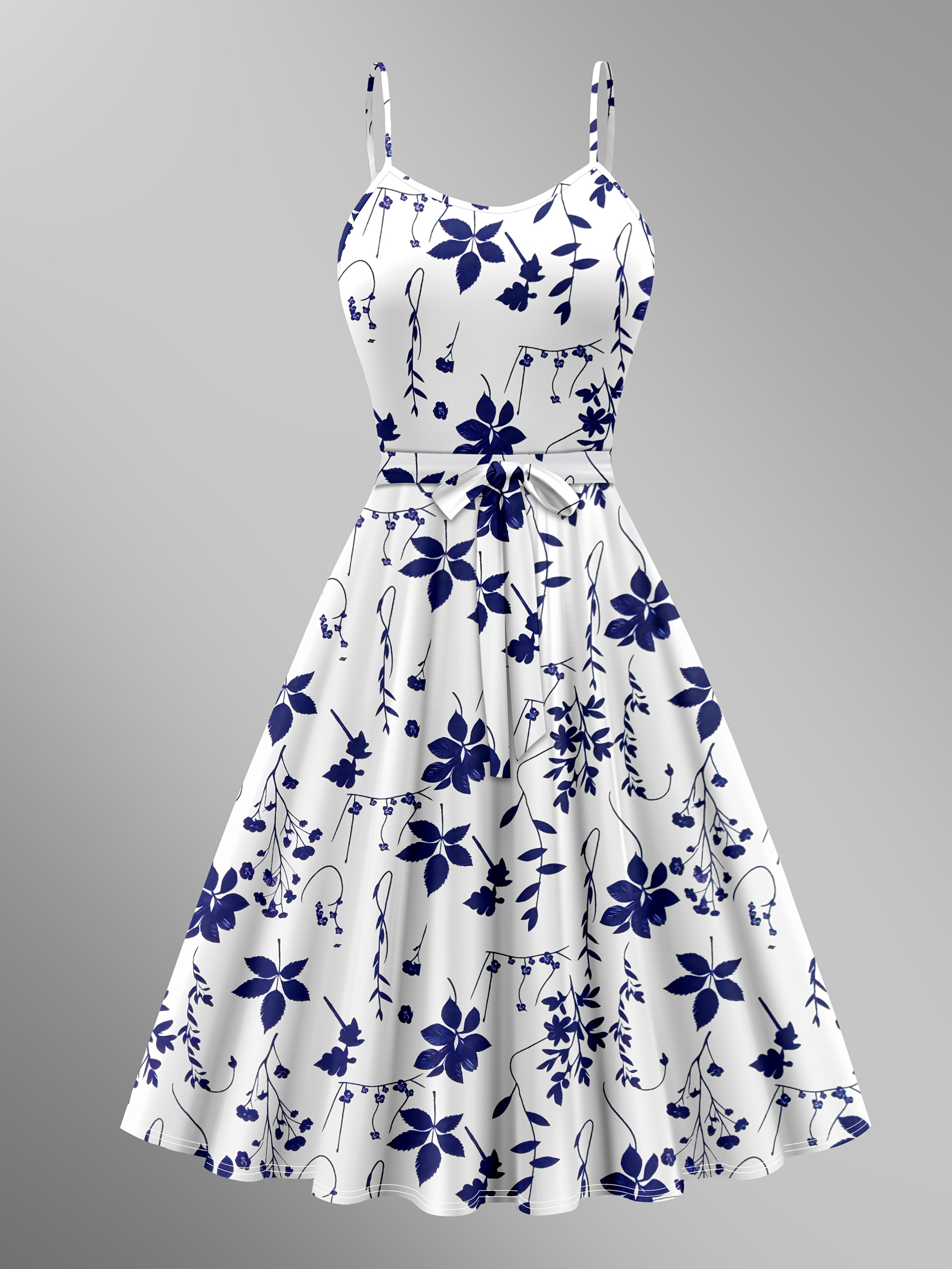Women's elegant skirt suit, solid color long-sleeved cardigan with floral print suspender dress 2pcs set
