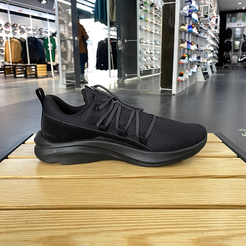 PUMA Men's & Women's Breathable Lightweight Walking Shoes - Black Mesh & Synthetic Upper, Cushioned EVA Insole