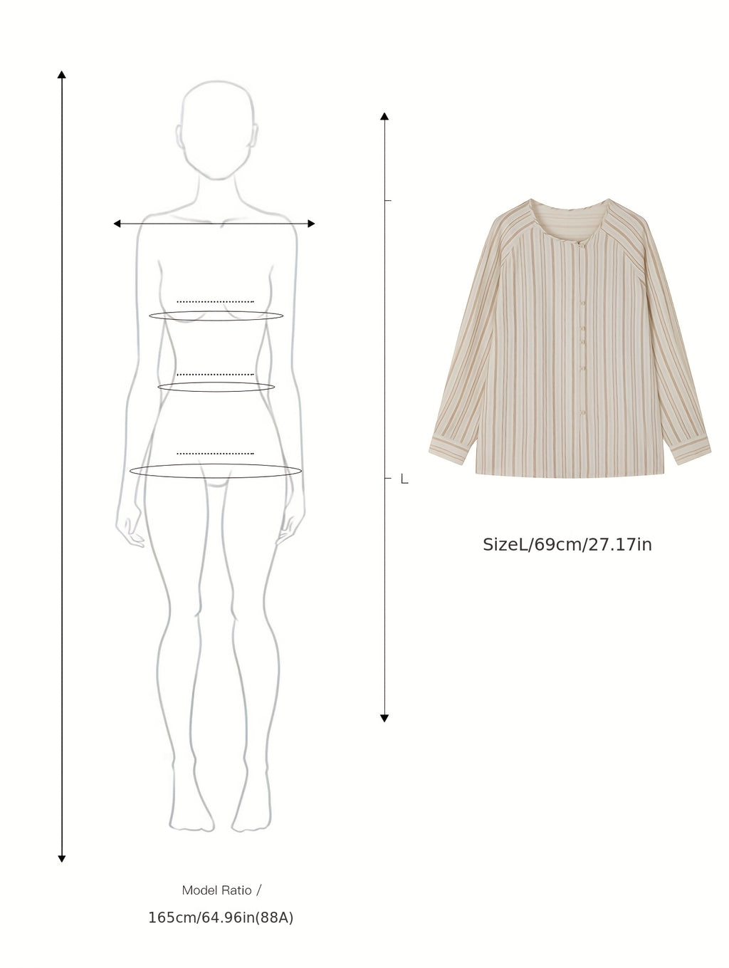 Commuting & Artistic Feel Shirt Features a Color-Striped Design That Mimics