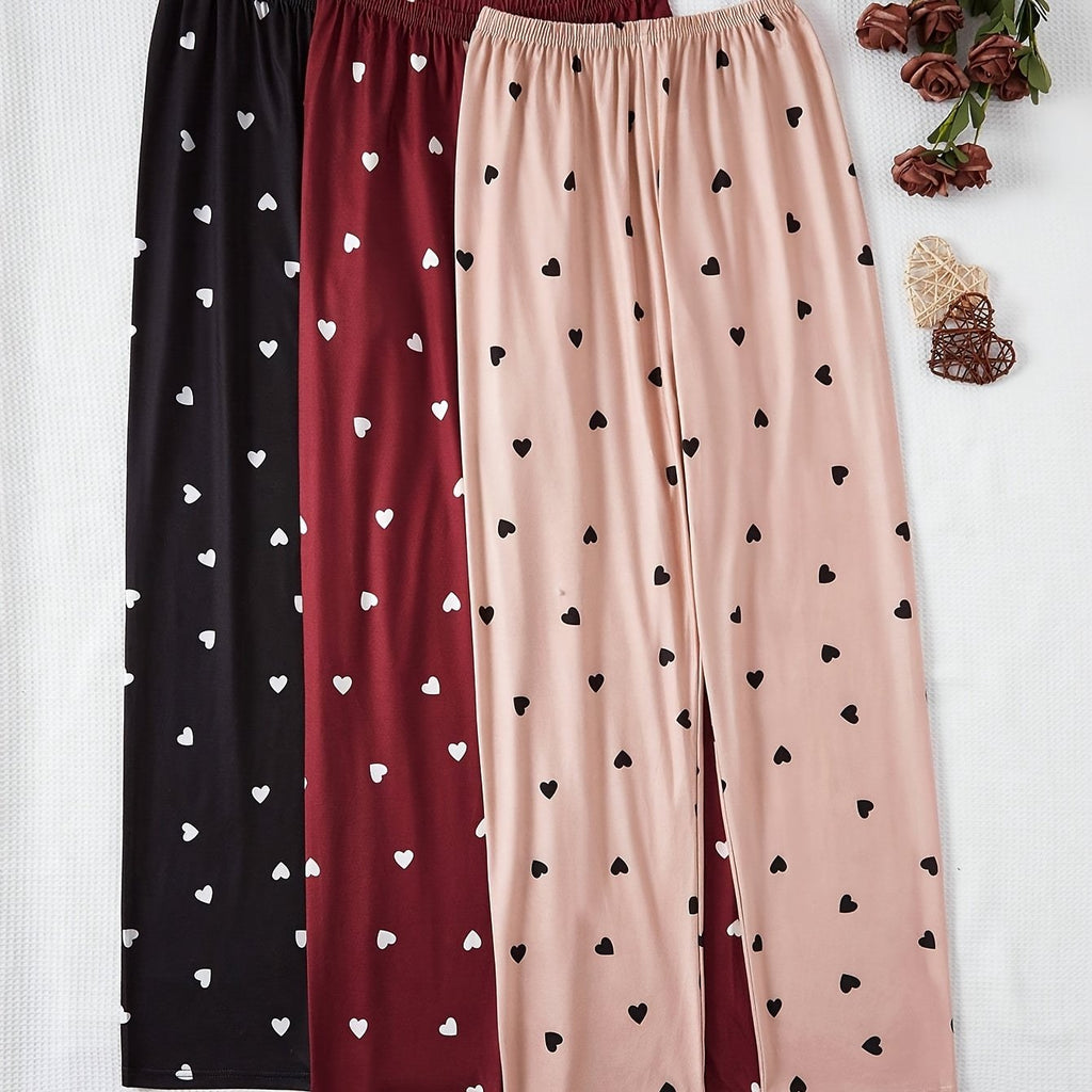 Three-piece set of Women's new soft all-season pajamas