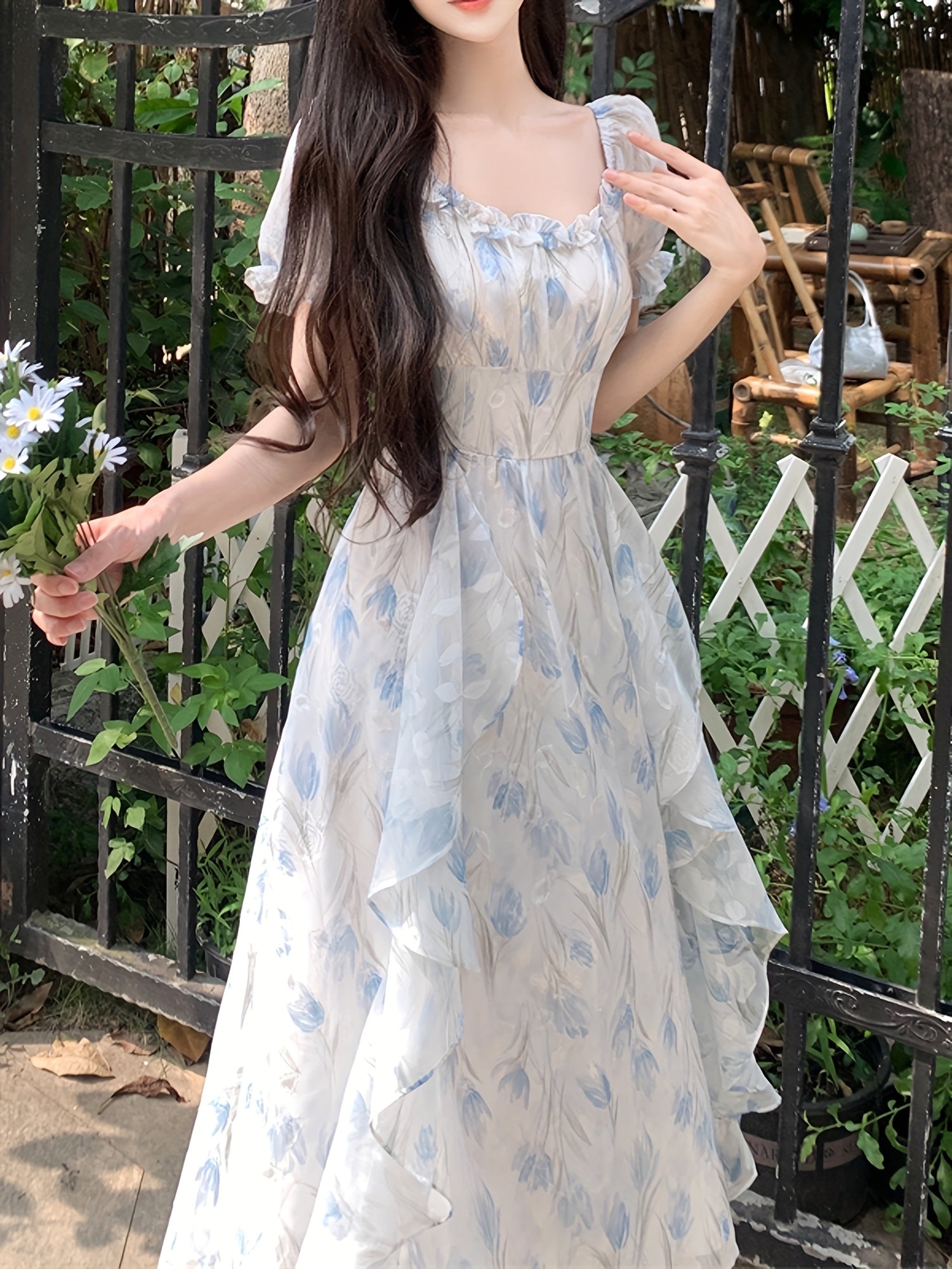 Chiffon Midi Dress for Women