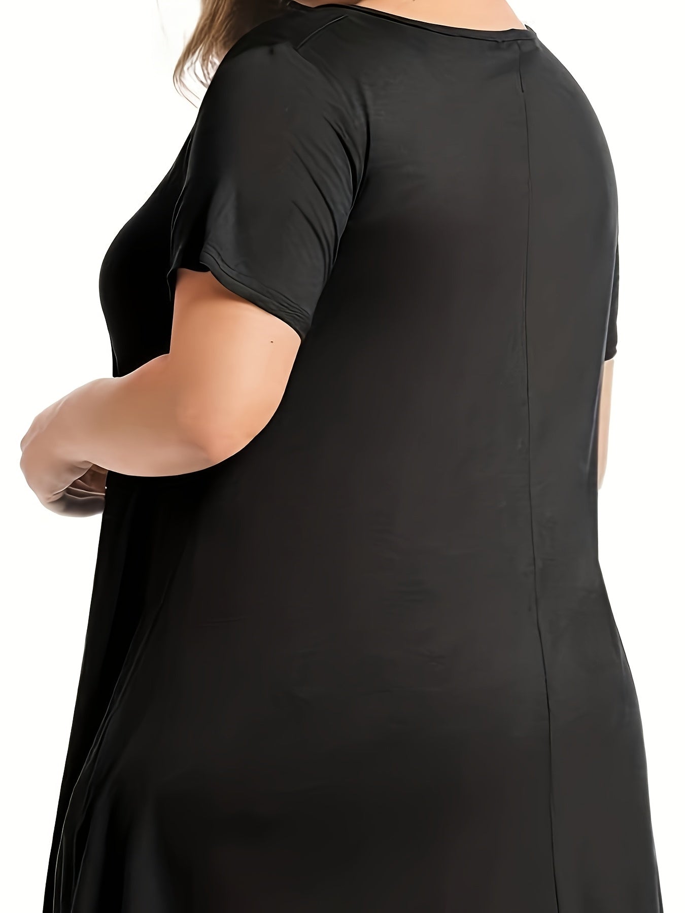 Women's Plus Size Elegant Short Sleeve T-Shirt