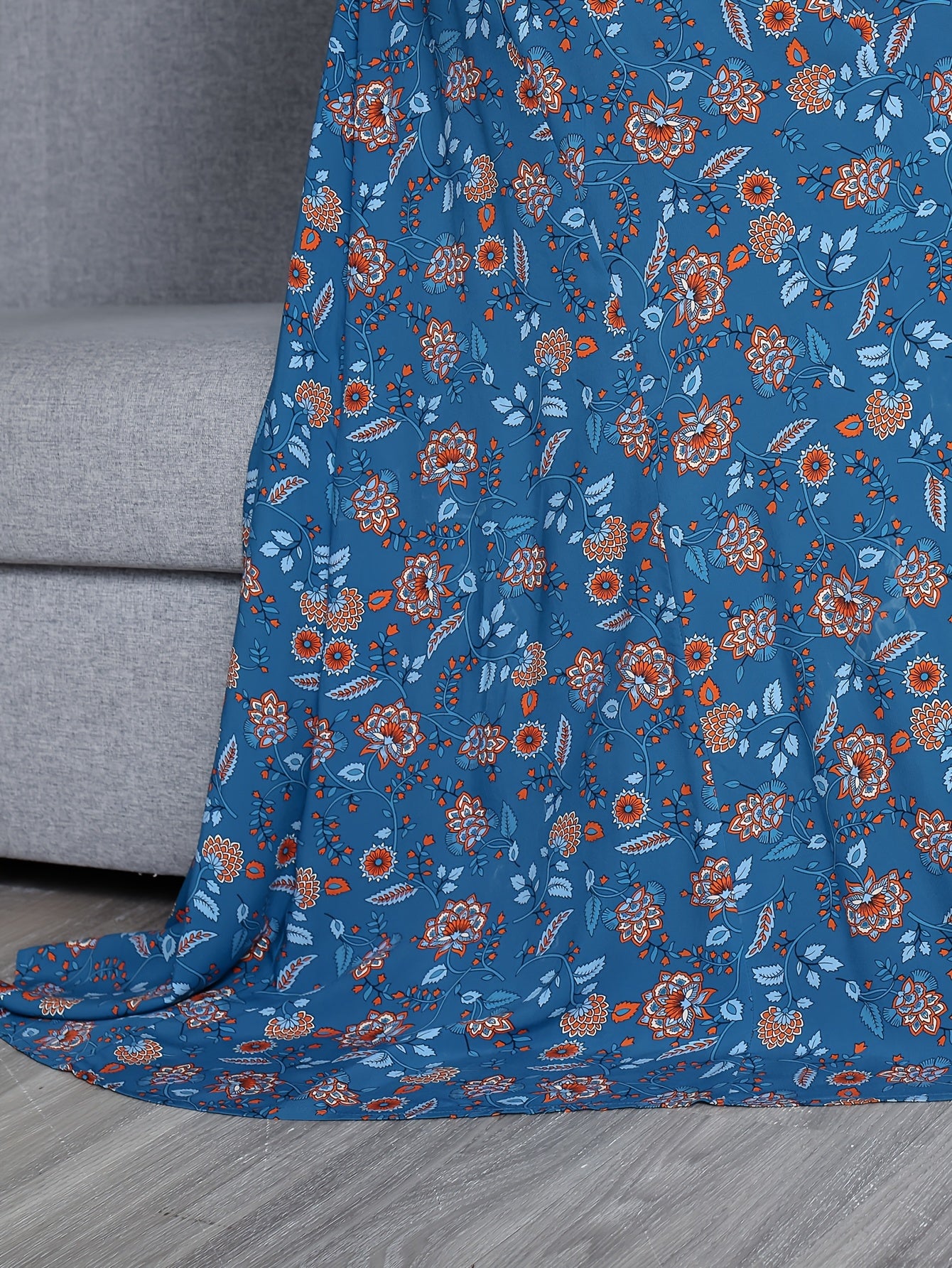 Embroidery Dress Ethnic Style Long Skirt Retro Vintage Casual Maxi Dress