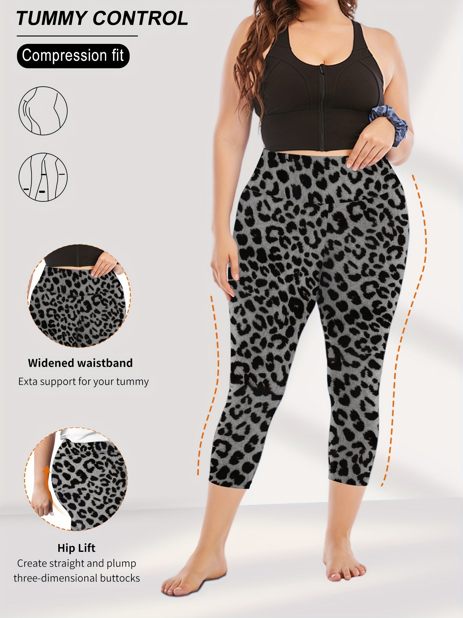 High-Waisted Plus Size 7-Inch Leggings