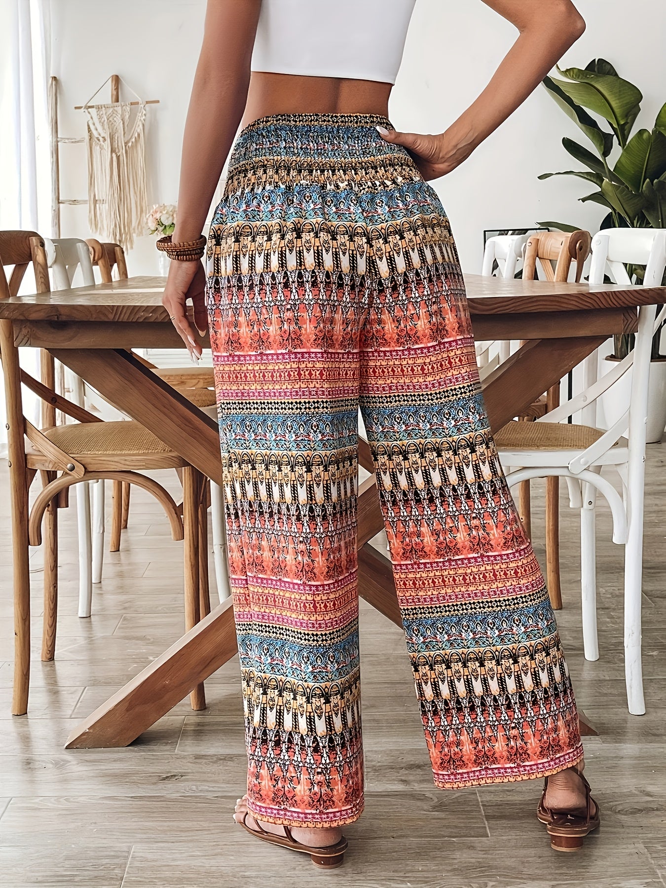 Bohemian Wide Leg Pants for Women