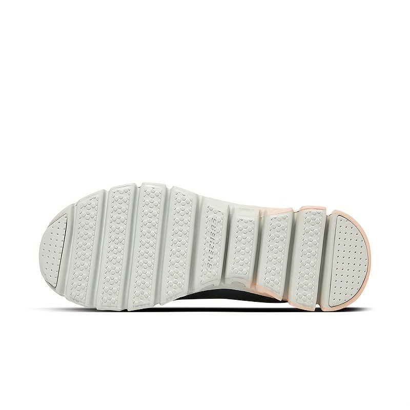 Women's Lightweight Slip-On Sneakers - Navy Blue & Pink Accent