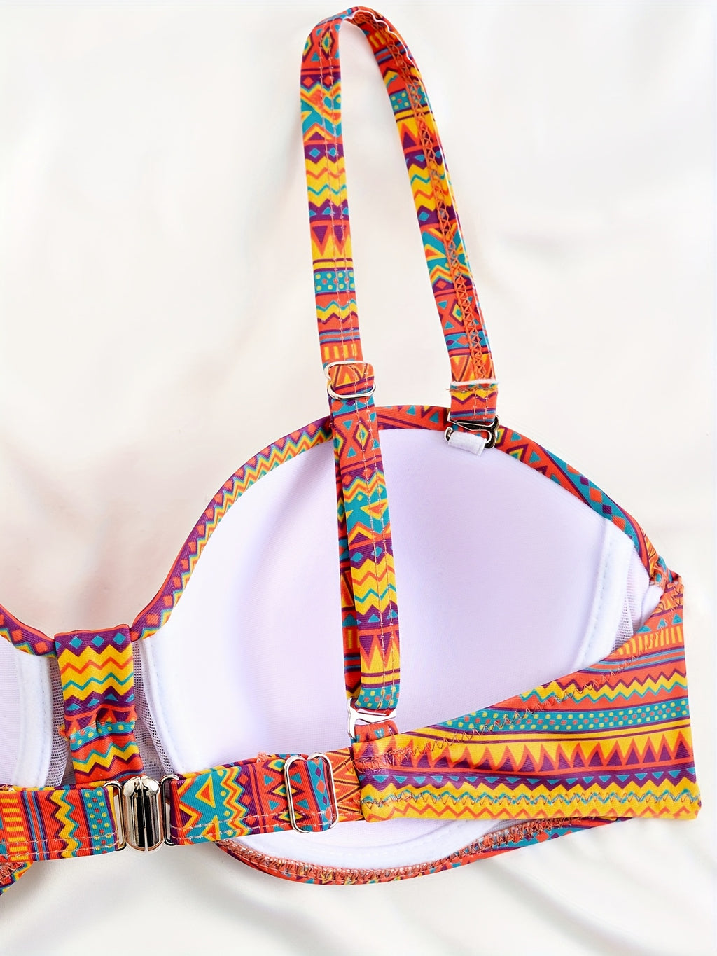 Swimsuit with Drawstring Design, Two-Piece Set for Women