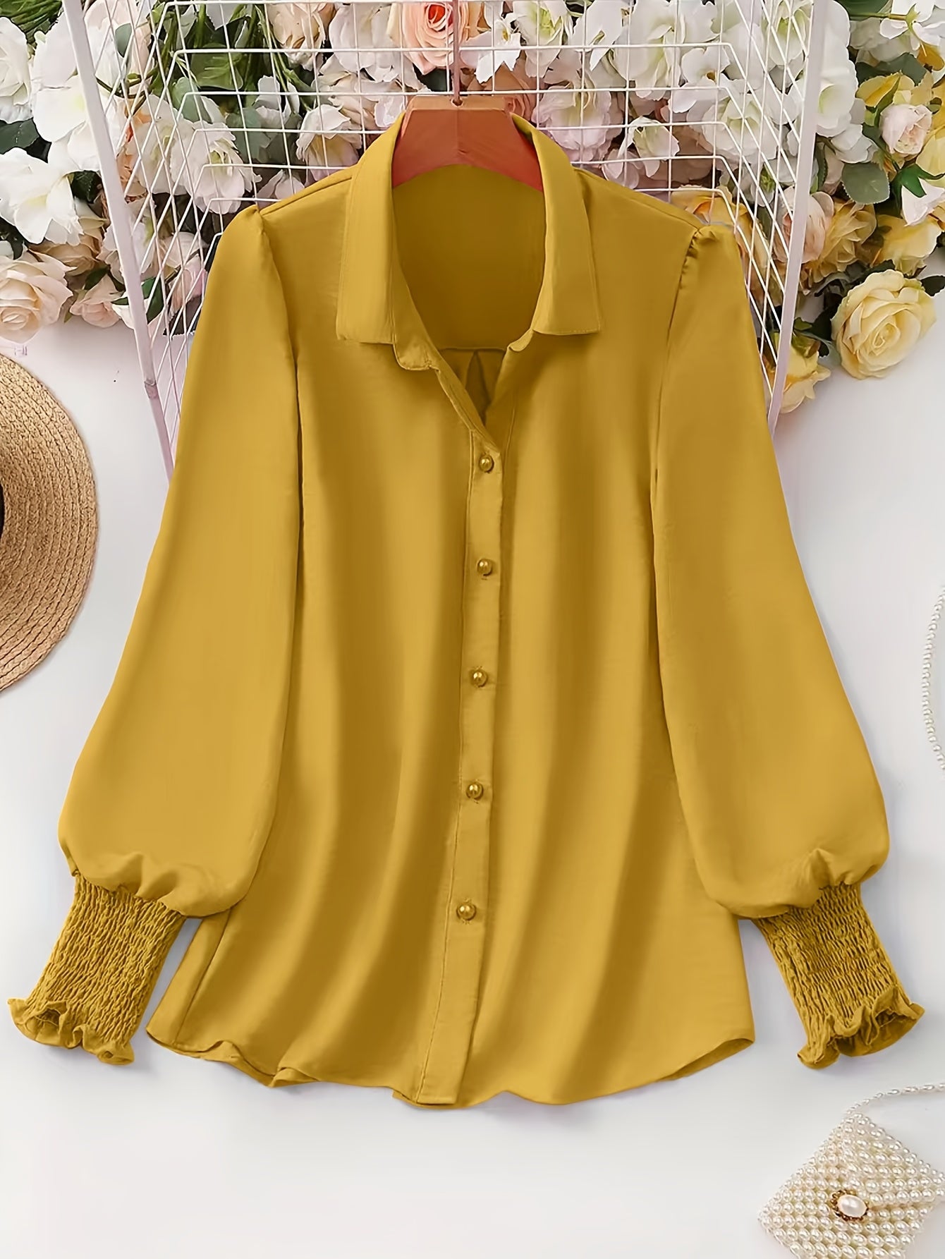 Elegant Women's Plus Size Shirt