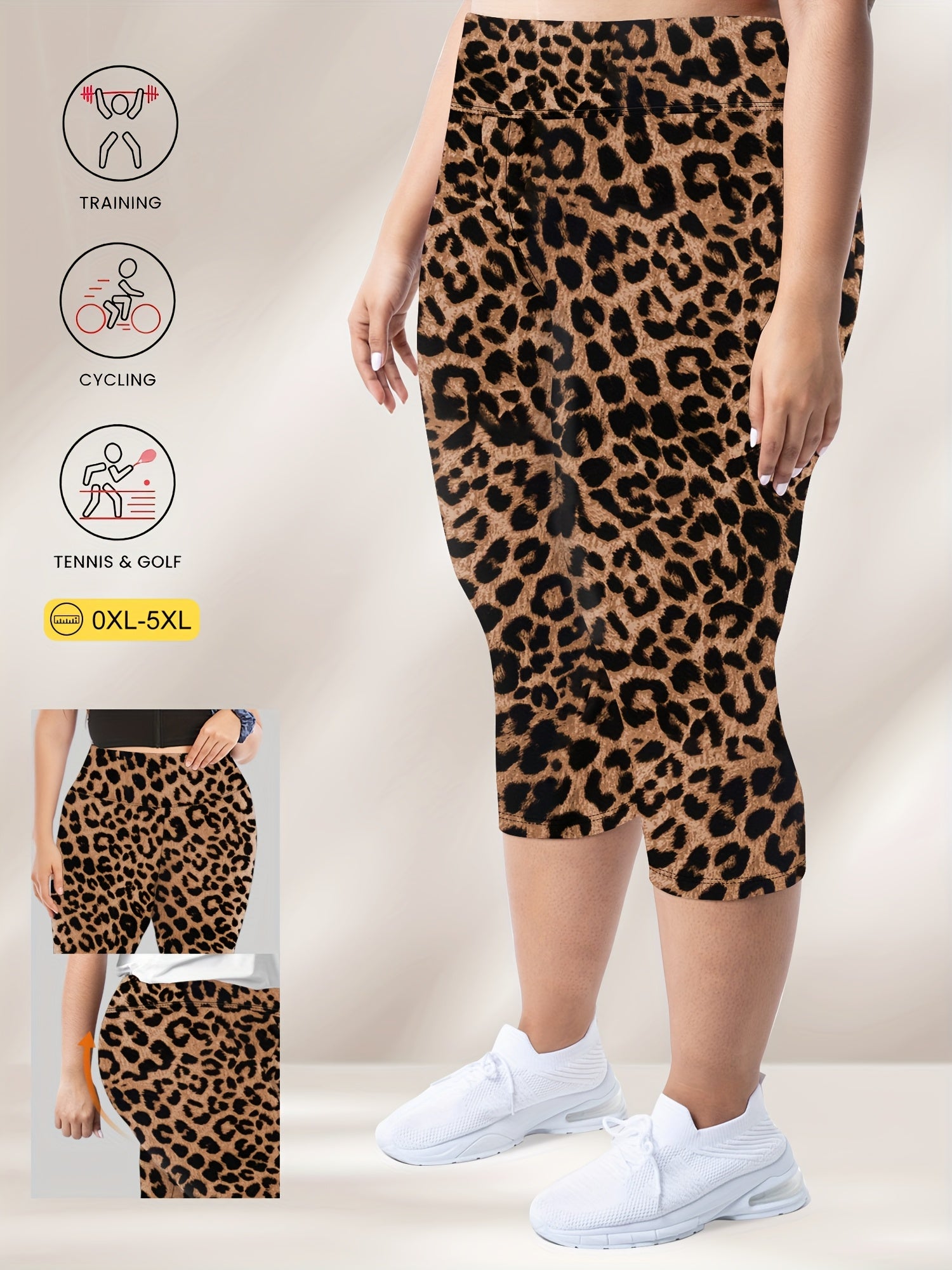 High-Waisted Plus Size 7-Inch Leggings