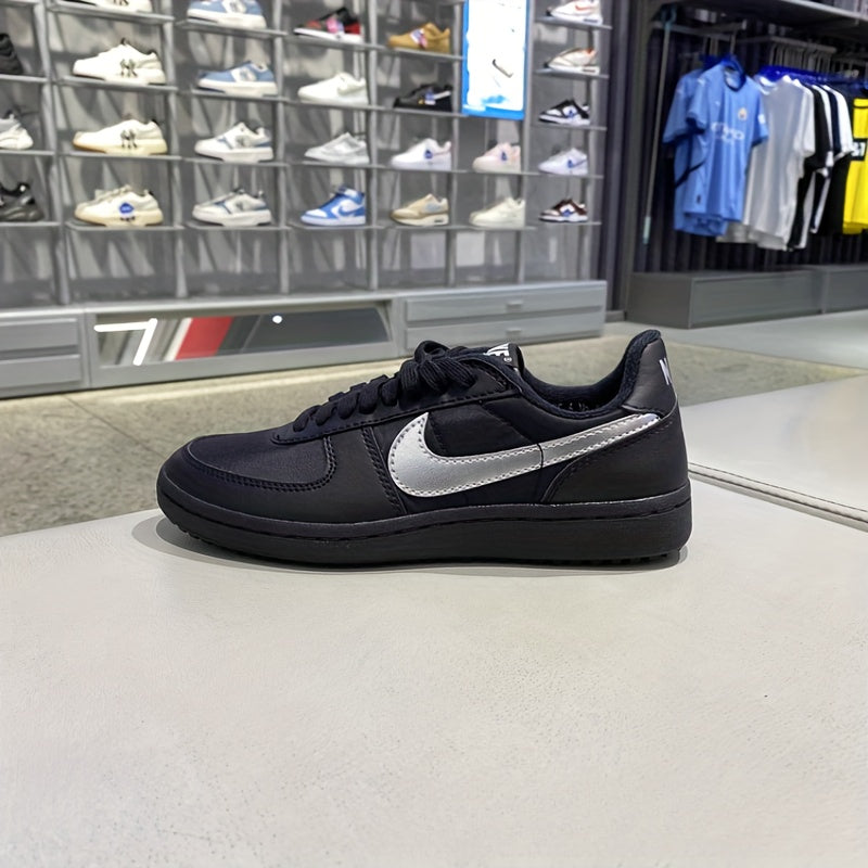 Nike Women's Black/White Sneakers - All-Weather Traction Tread, Cushioned Air-Sole & Arch Support - Synthetic /Fabric Upper & Rubber