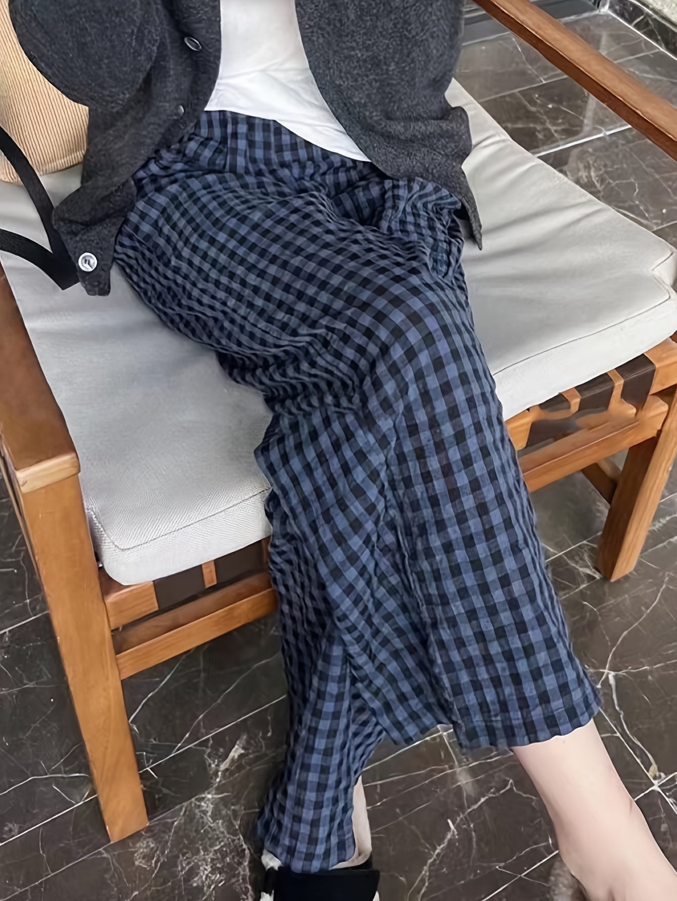 Loose Fit Straight Leg Trousers for Women